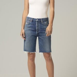 Citizens of Humanity Women’s Claudette Jean Shorts Blue Size 26 Cut Off